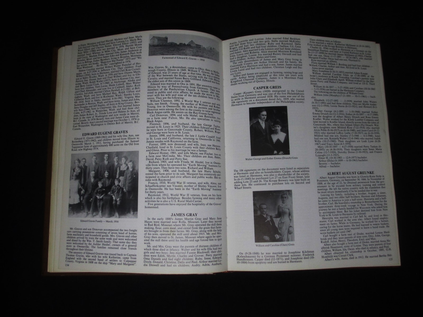 Gasconade County Owensville Missouri Photos Genealogy History Families #458/1050