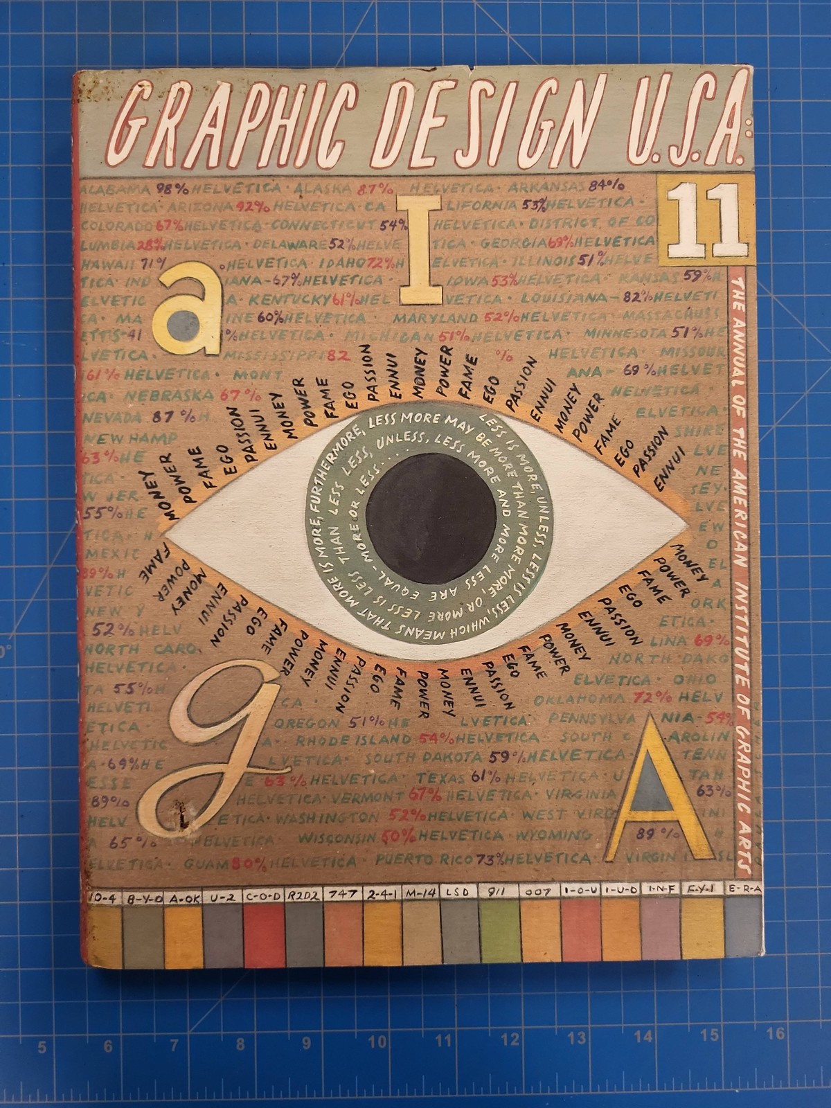 Graphic Design USA 11 Annual American Institute Graphic Arts AIGA 1990 Book