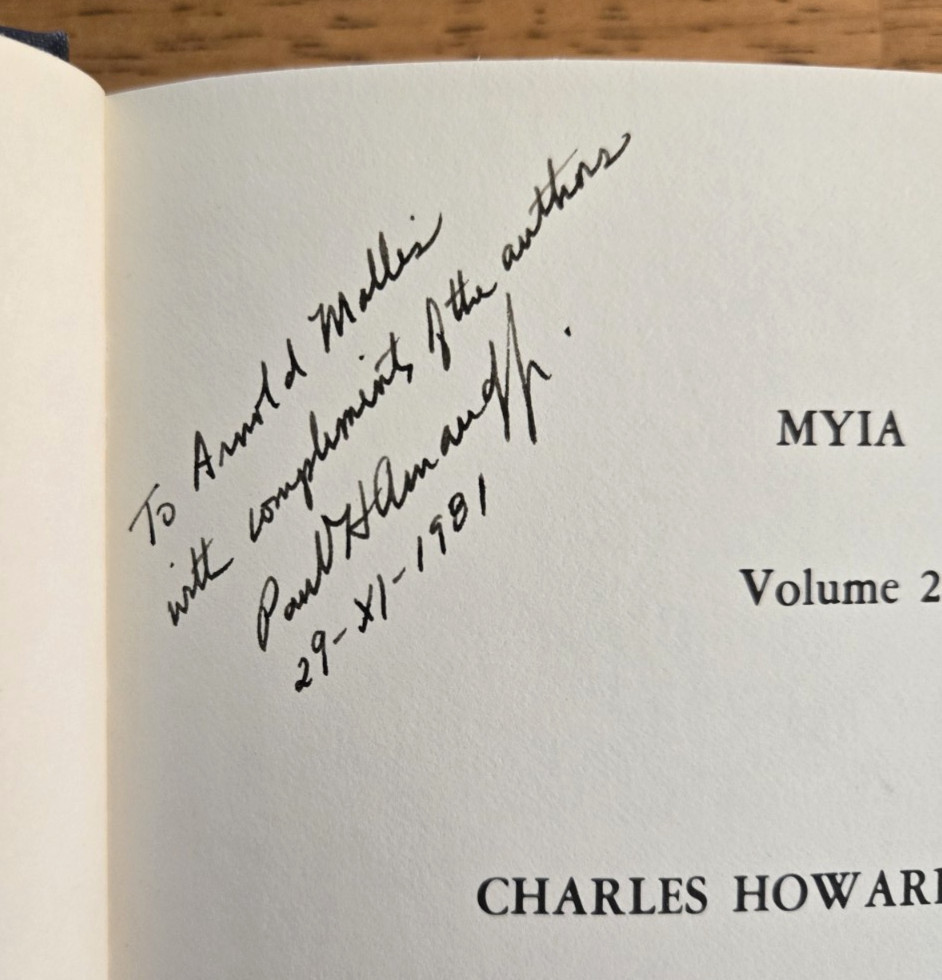 MYIA Volume 2 Charles Howard Curran by Paul H Arnaud & Thelma C Owen Inscribed