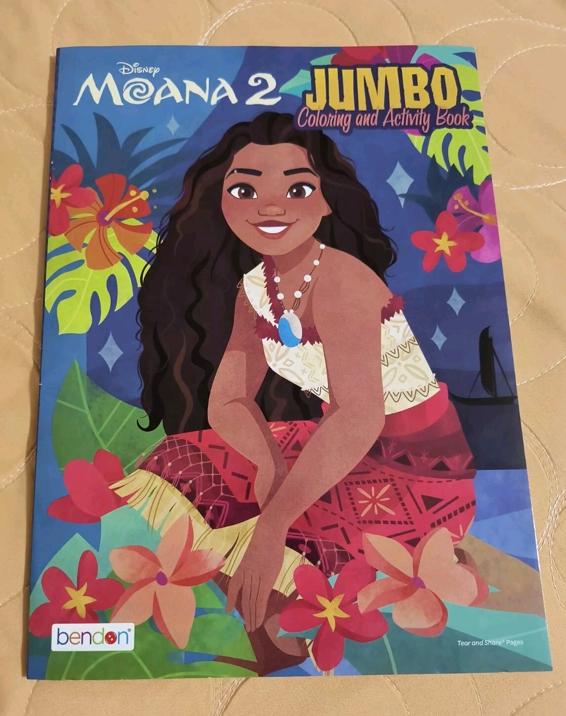 Disney Moana 2 Jumbo Coloring & Activity Book Tear & Share Pages 🆕 Free Ship!