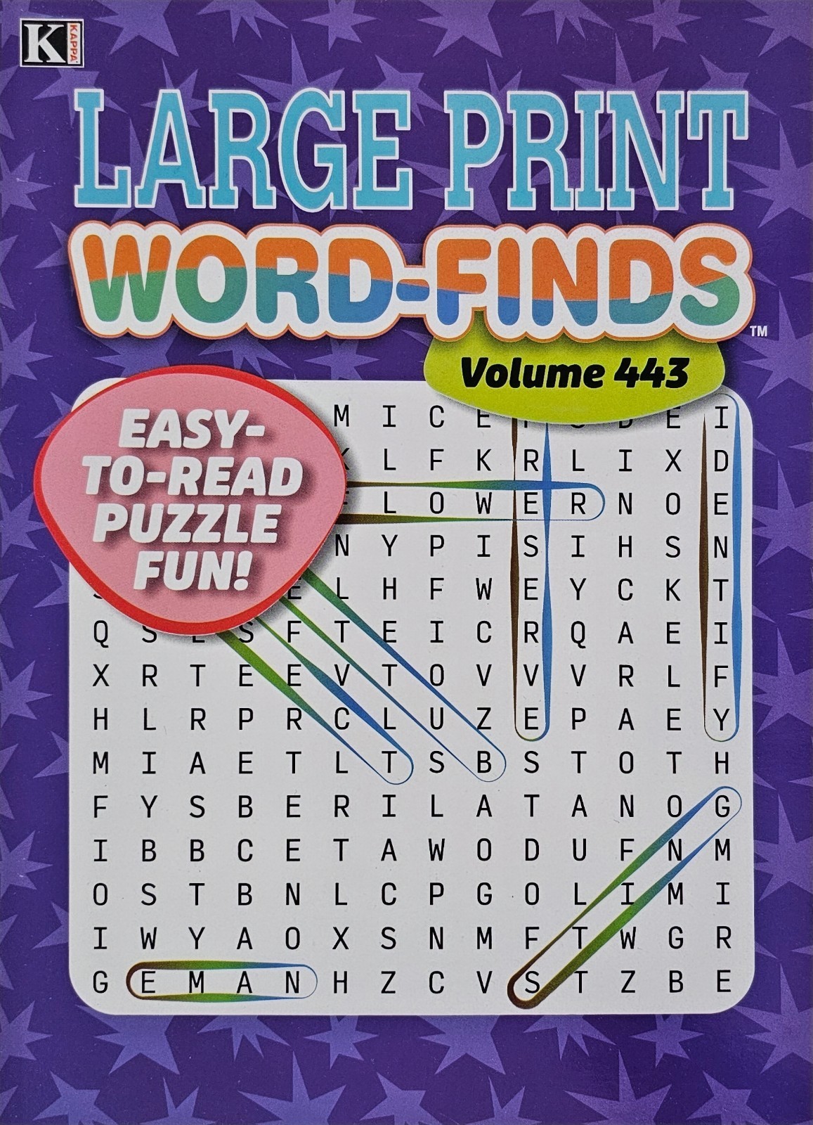 5 New Large Print Word-Finds Puzzle Books Kappa Games Vol #443-451 ~ Search,Hunt