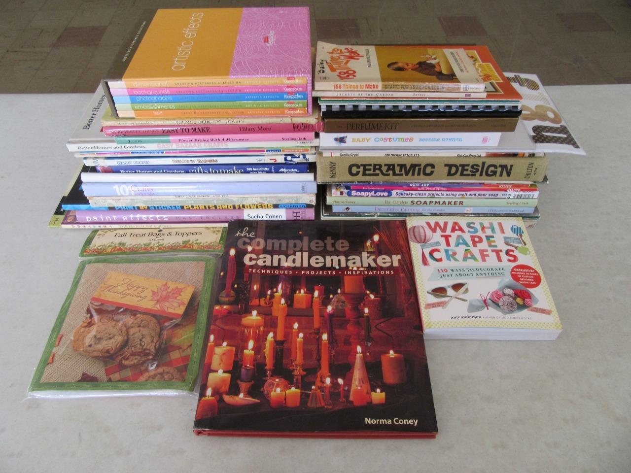 BIG Lot of (50) ARTS & CRAFTS Books GIFTS PAINT BEADS BRACELETS NAILS SOAPMAKING
