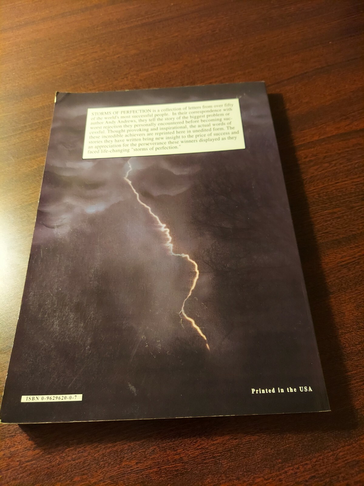 Storms Of Perfection By Andy Andrews, Signed Copy
