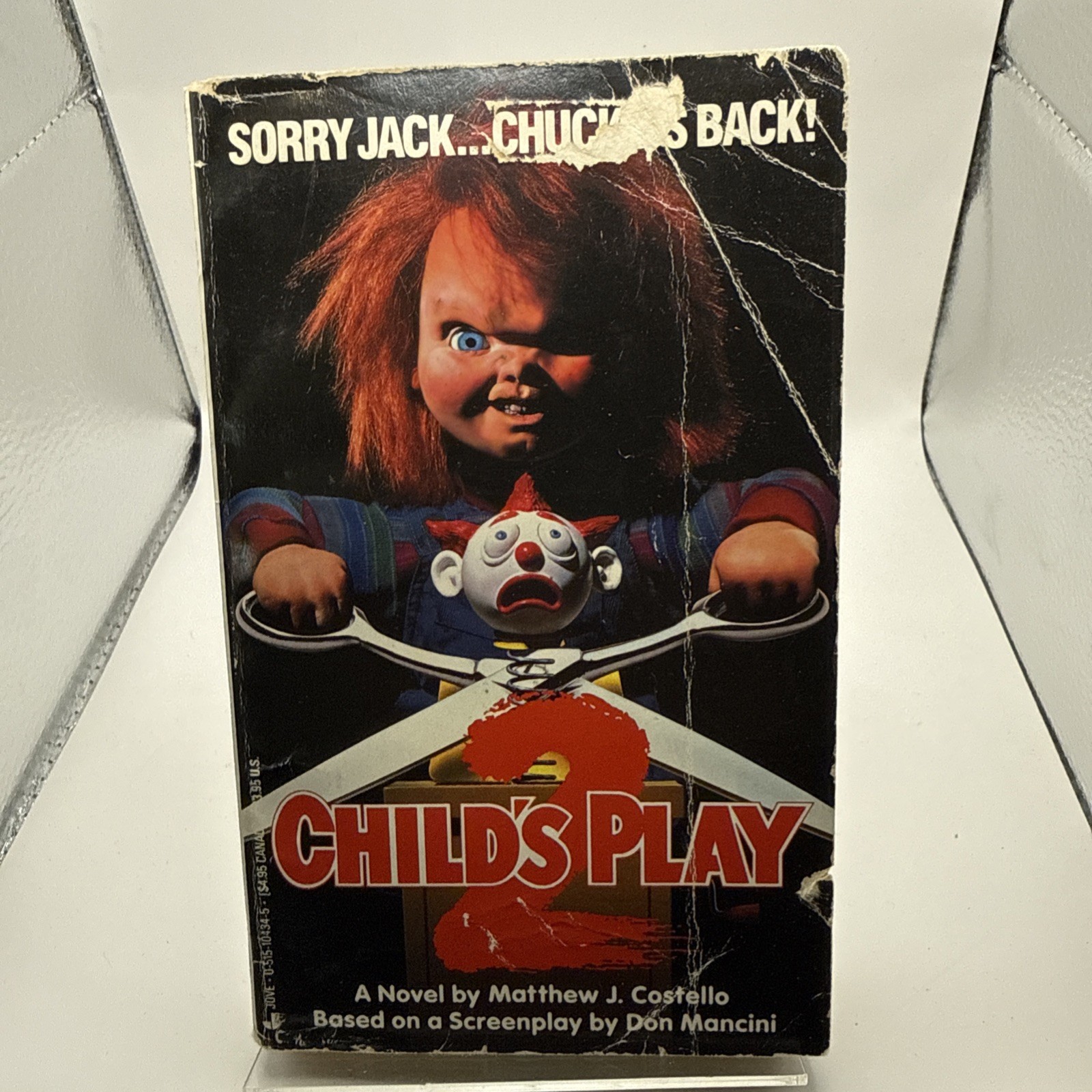 1990 Childs Play 2 Movie Tie-In Novel Matthew J. Costello Jove First Printing