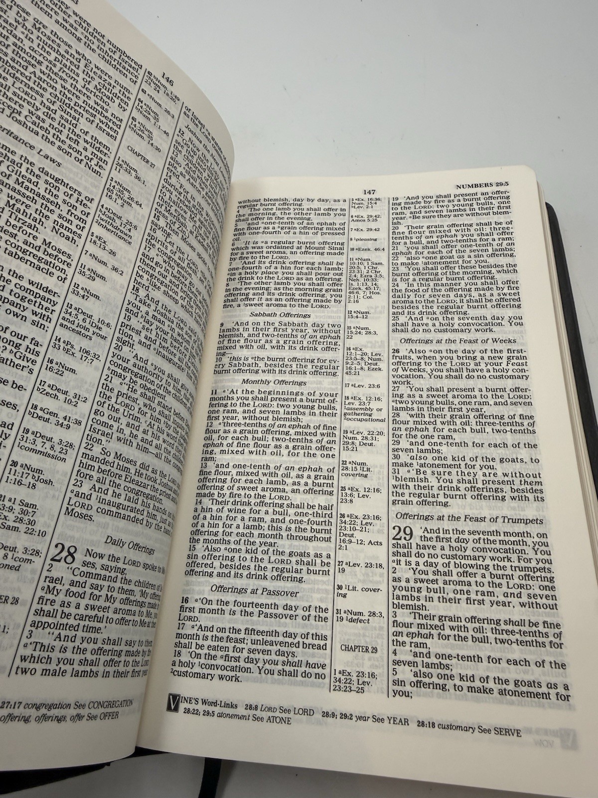 HOLY BIBLE NELSON REGENCY 3005 NKJV REFERENCE EDITION IN BLACK GENUINE BONDE…
