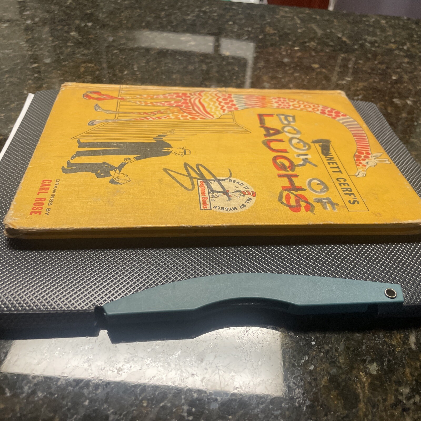 VINTAGE 1959 Bennett Cerf’s “BOOK OF LAUGHS” -Ullustrated By Carl Rose – 1st Ed?