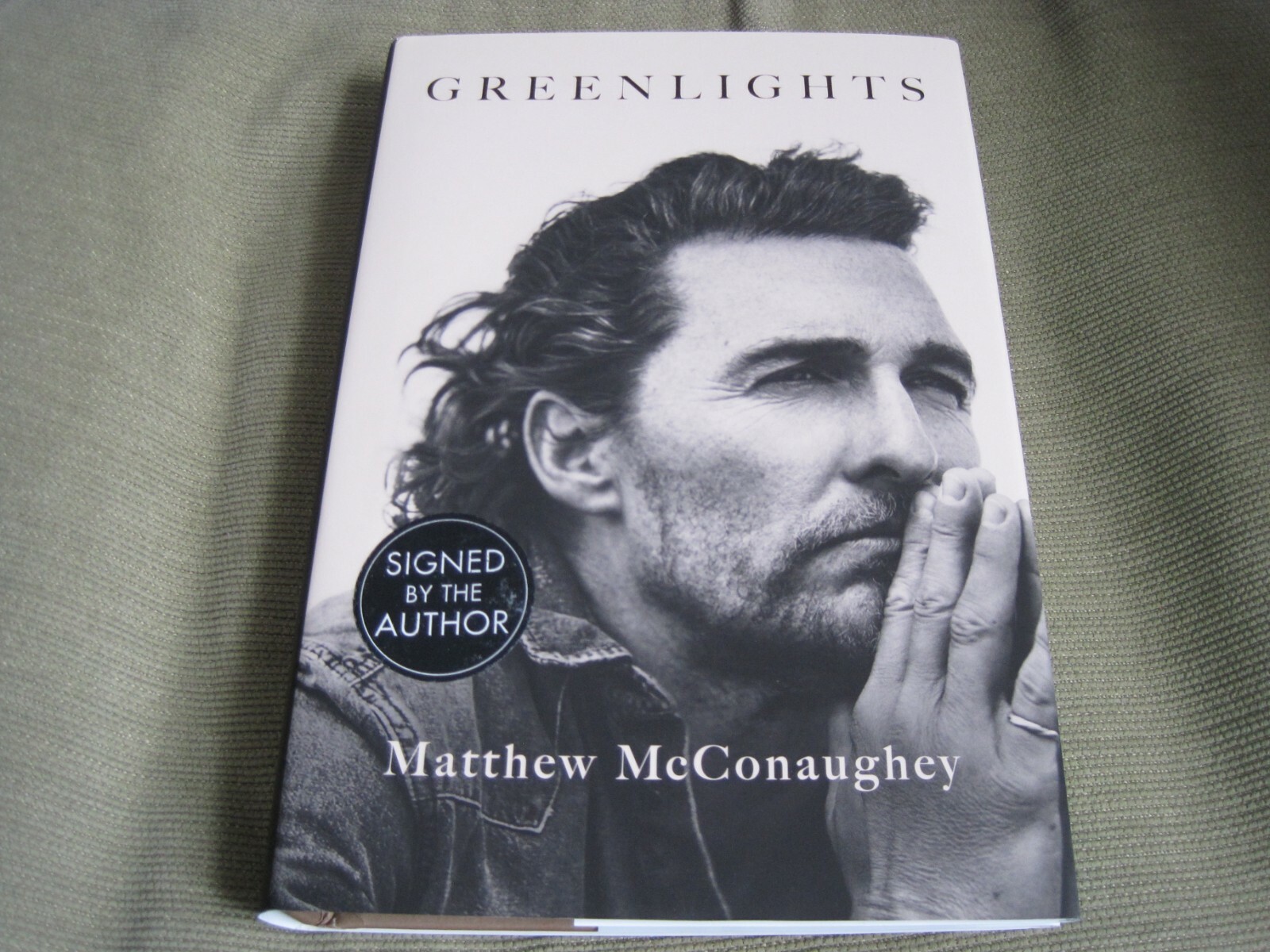 MATTHEW MCCONAUGHEY SIGNED – GREENLIGHTS – Limited UK Hardcover Edition OSCAR