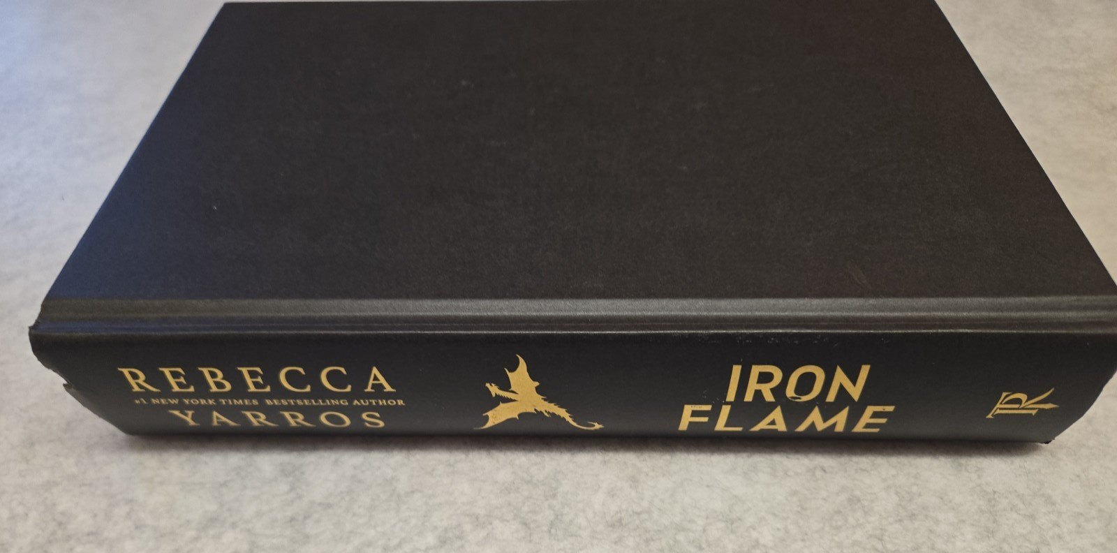 Iron Flame by Rebecca Yarros (2023-Hardcover)-(NO DUST COVER JACKET)