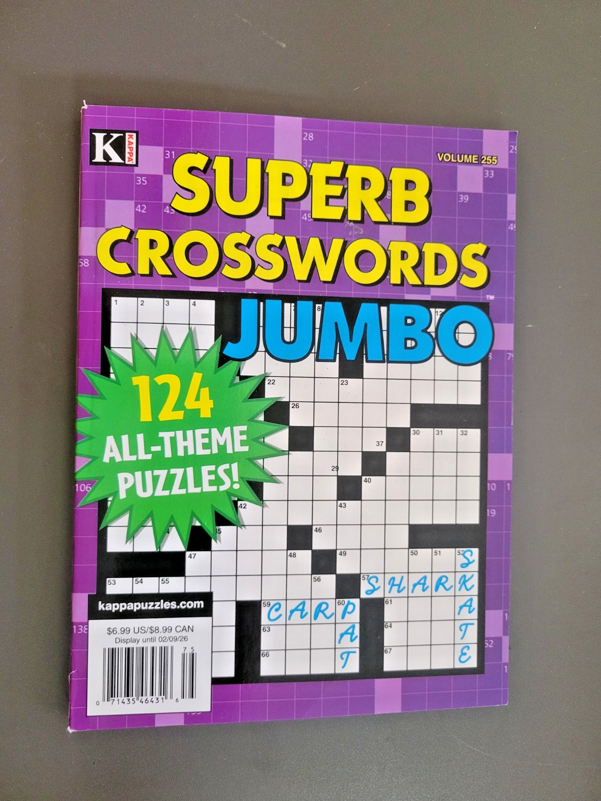 Superb Crosswords Jumbo Puzzle Book by Kappa – 124 All-Themed Challenges