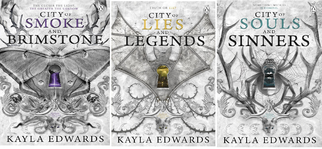Kayla Edwards 3 BOOK SET : City of Smoke and Brimstone + City of Lies and Legend