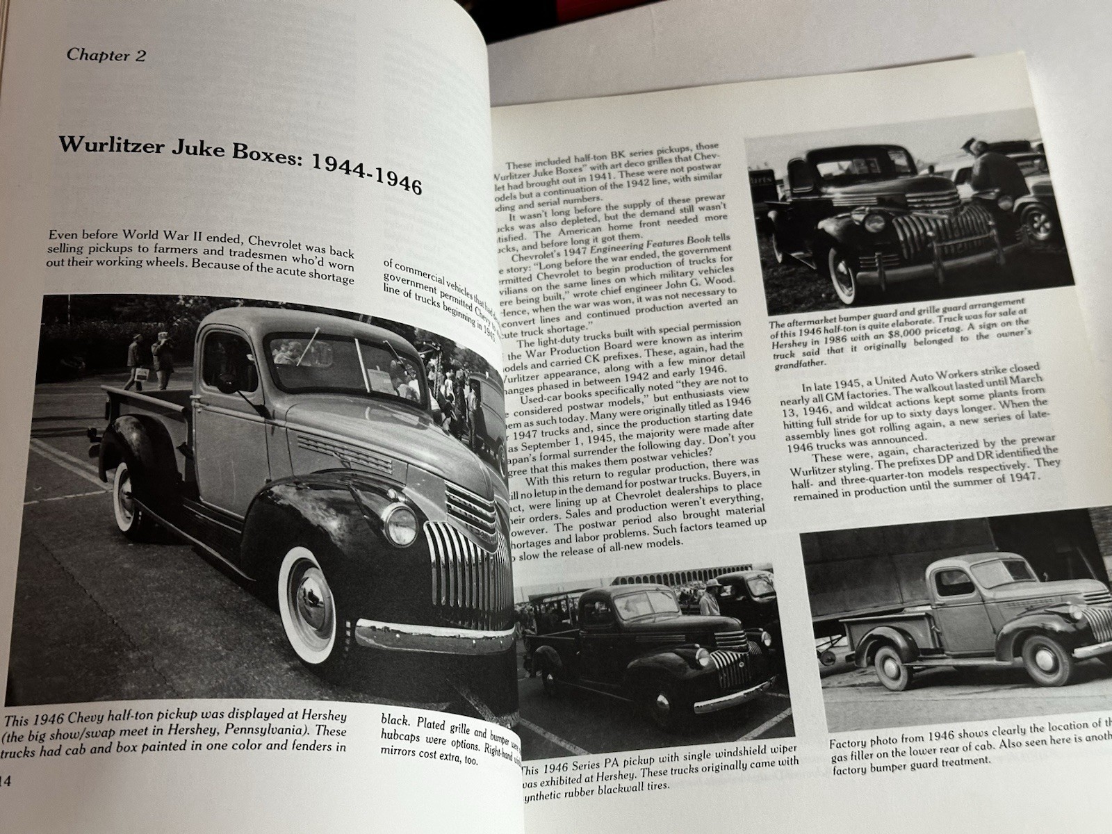 CHEVROLET Pickups 1946-1972 by John Gunnell 1988 Illustrated SC MINT