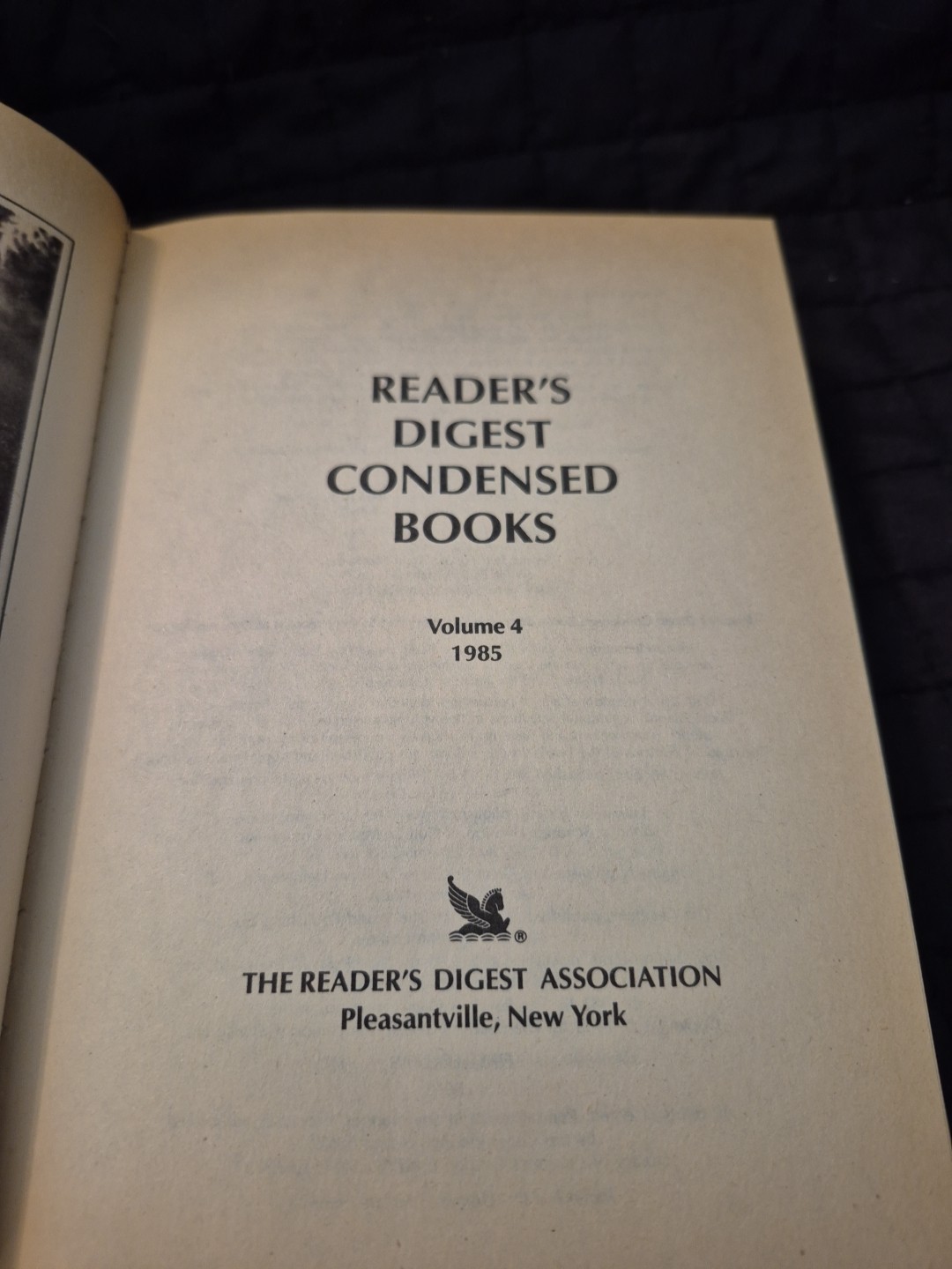 Readers Digest Condensed Books Volume 4 1985 First Edition Hardcover Ex Cond