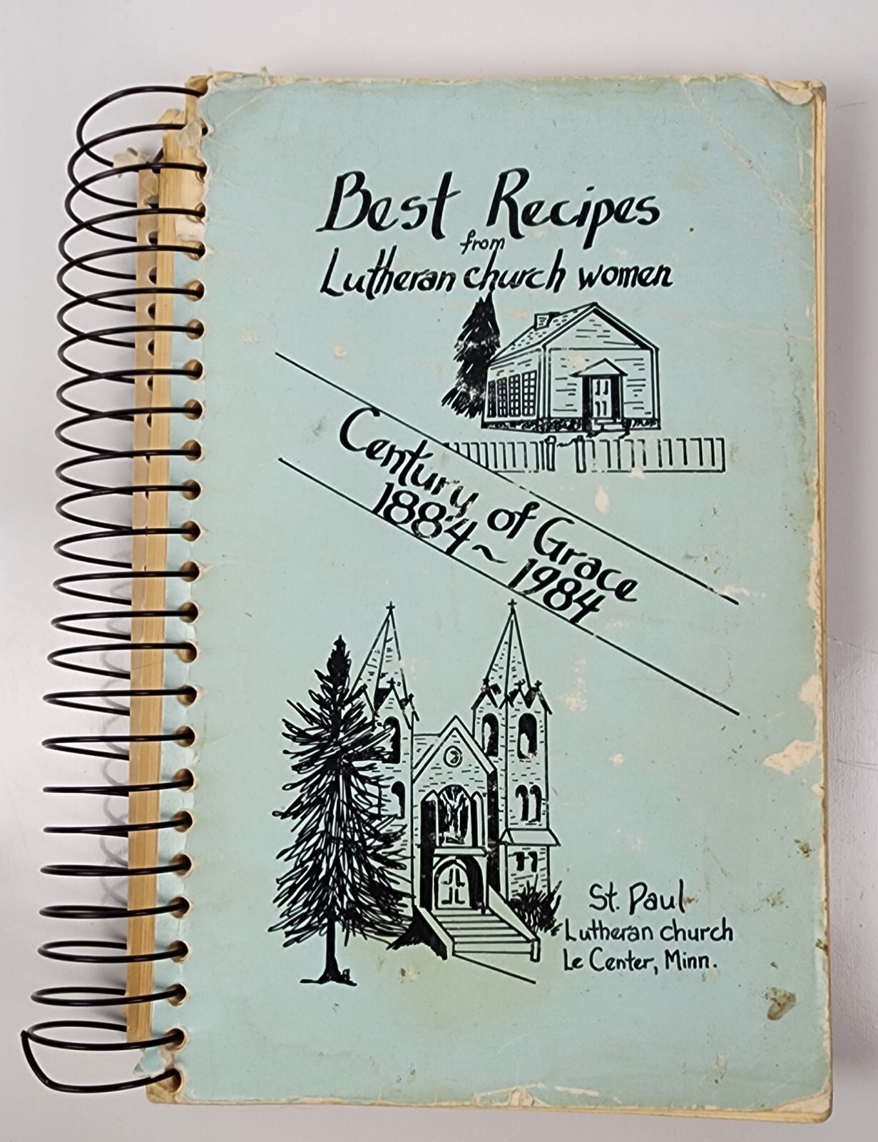 Le Center MN St Paul Lutheran Church Cookbook Best Recipes 1884-1984 1990