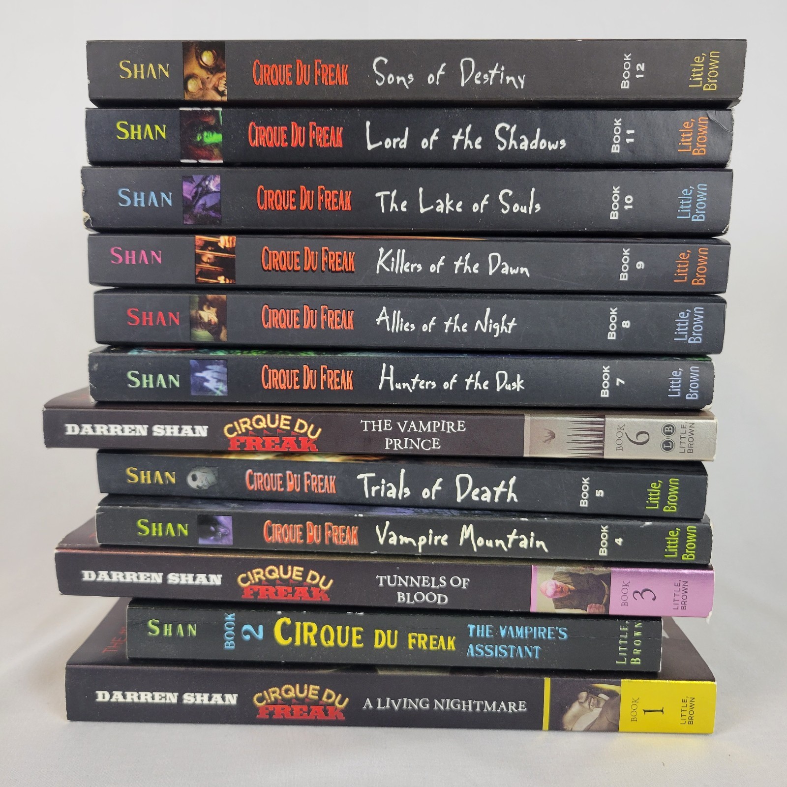 COMPLETE Set Cirque du Freak Books 1-12 Darren Shan Mixed Paperback Lot Vampires