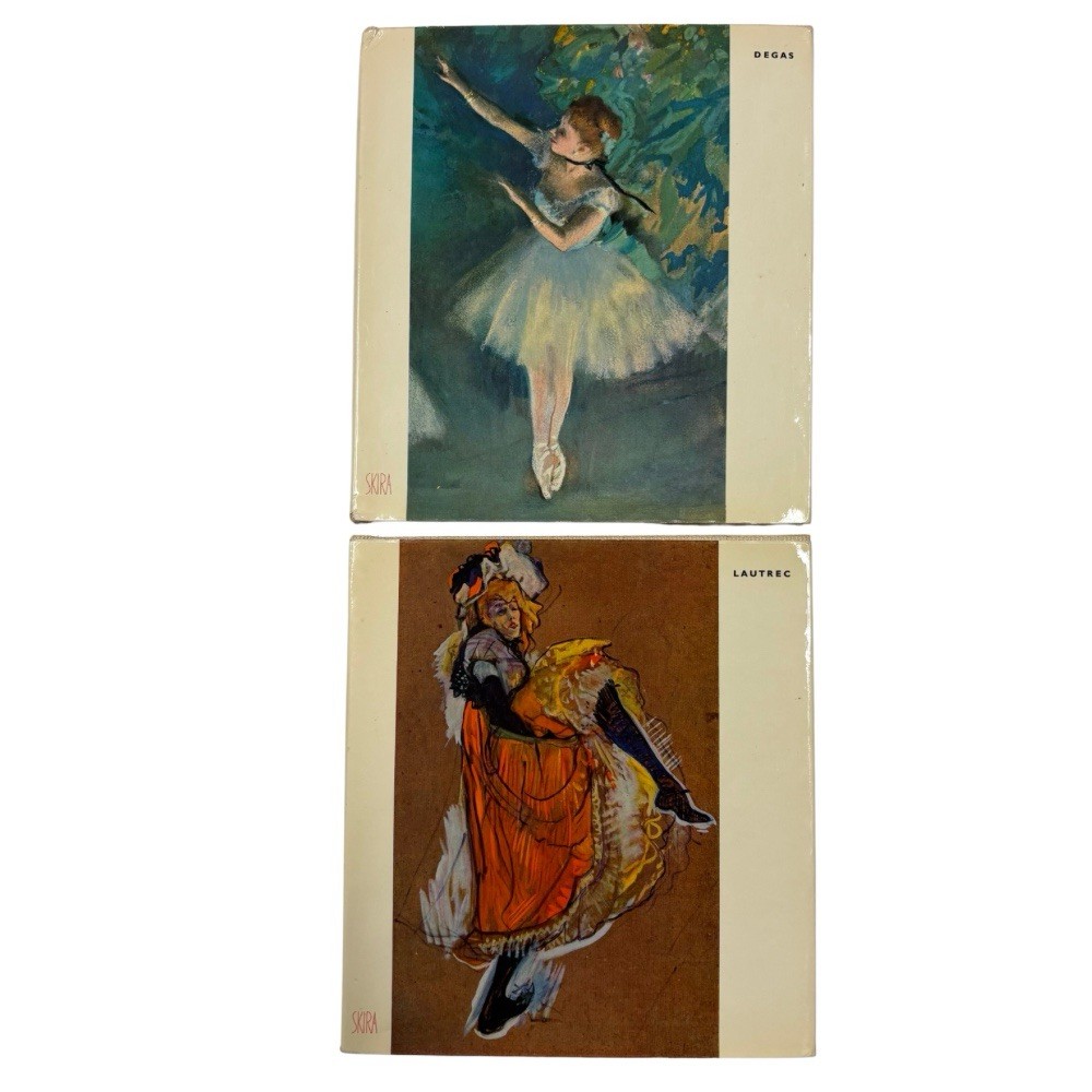 Degas & Lautrec Art Books Lot w/ Slipcases Skira Vintage Impressionism DJ
