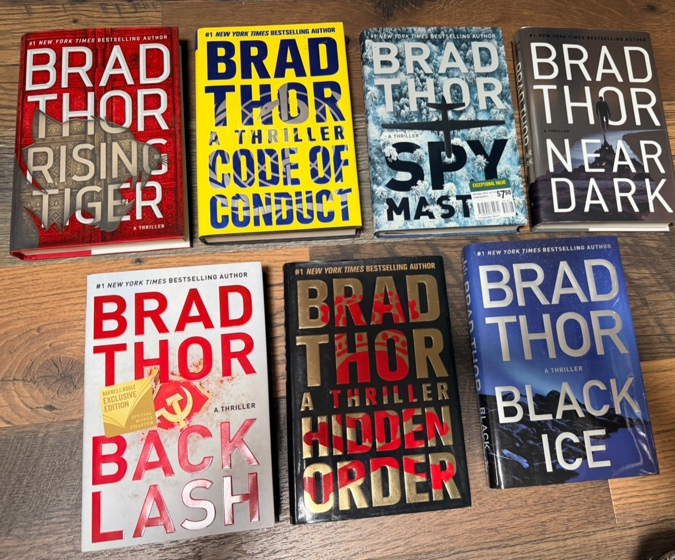 Lot of 9 Scot Harvath Athena Series Hardcover Books by Brad Thor 1ST EDITION