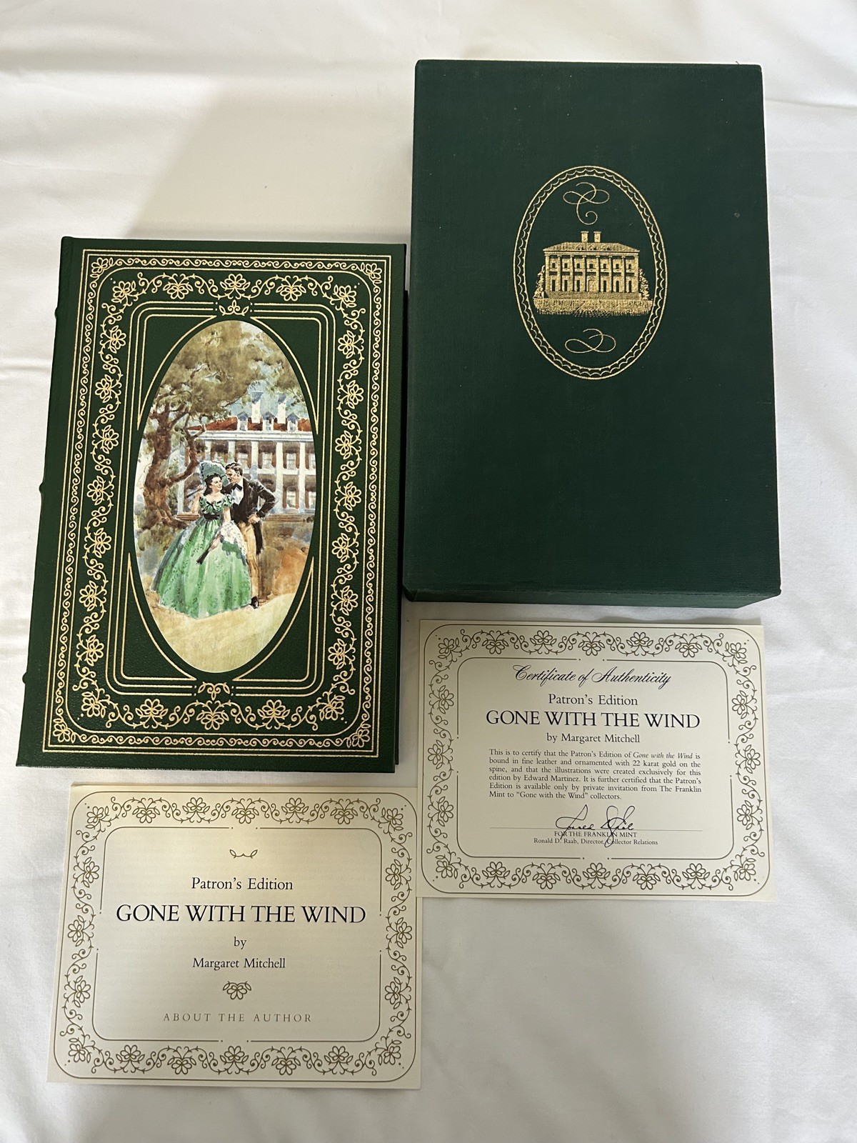 Gone With The Wind Margaret Mitchell 1986 Patron’s Edition Franklin Library COA
