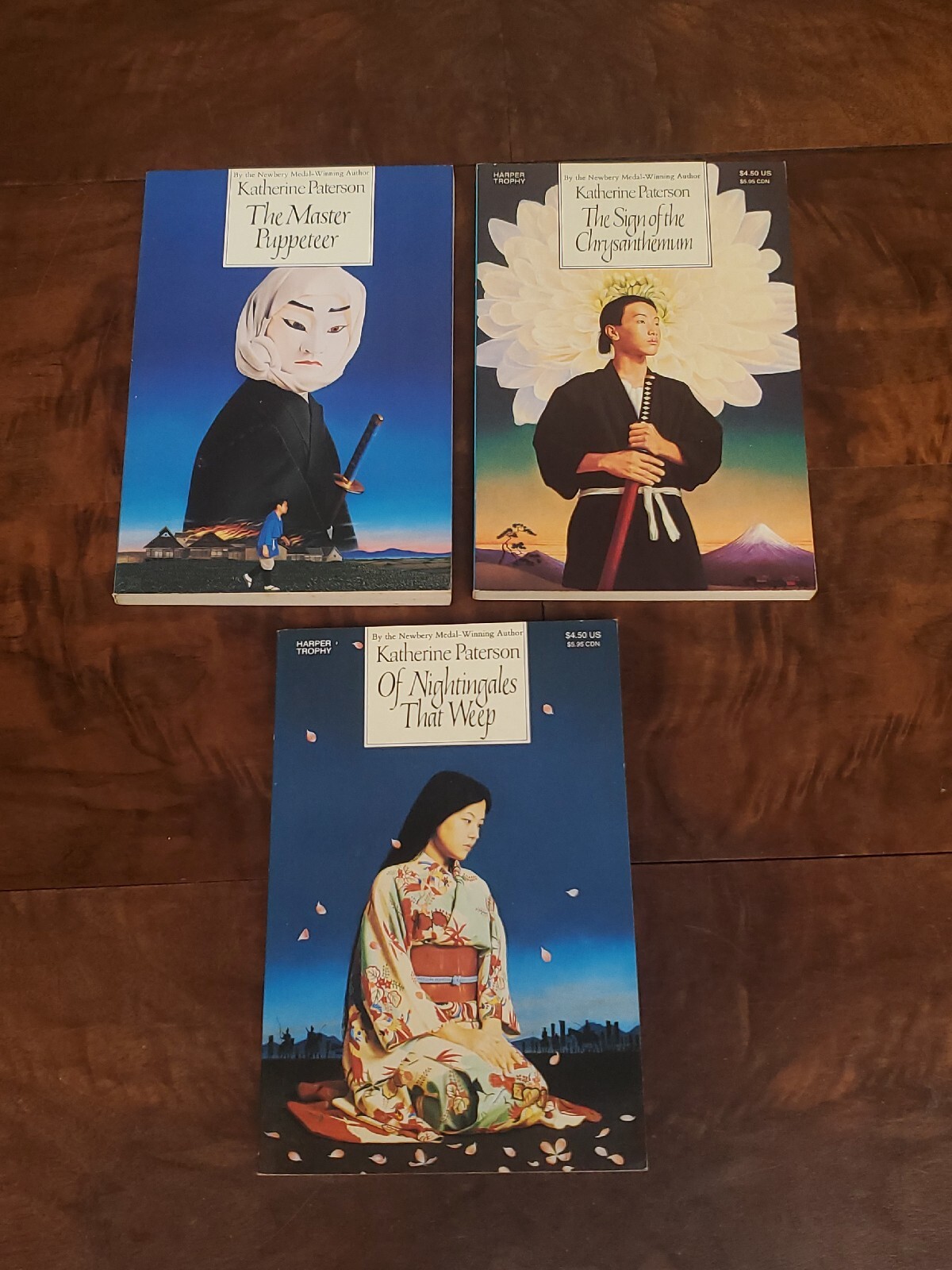 Katherine Paterson Children’s Novels / 1st Harper Trophy Editions / 3 Books