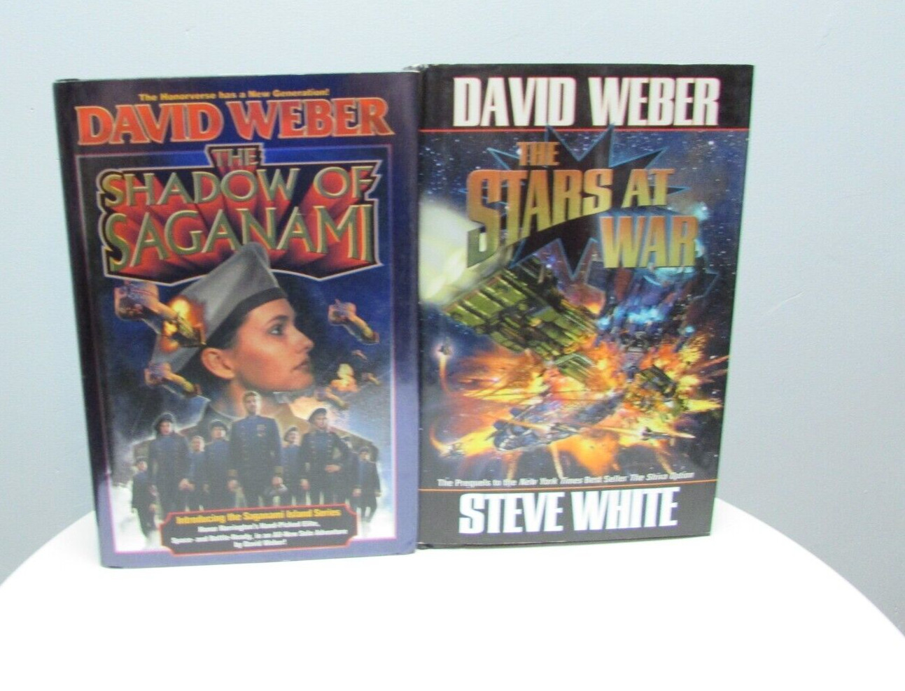 David Weber Sci-Fi Hardcover Book Lot of 2 Shadow of Saganami Stars at War