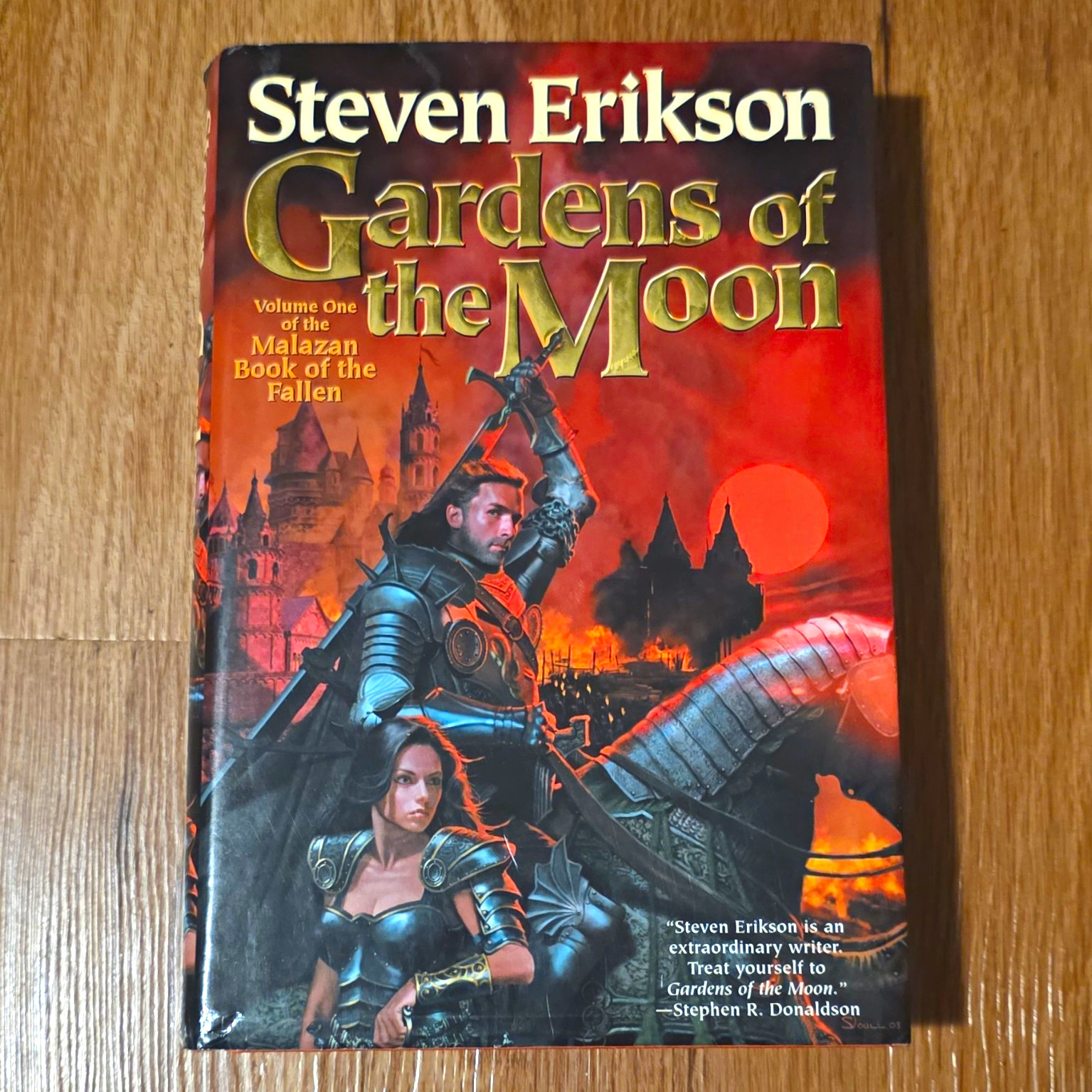 Steven Erikson Gardens of the Moon Hardcover Malazan Book of the Fallen Epic