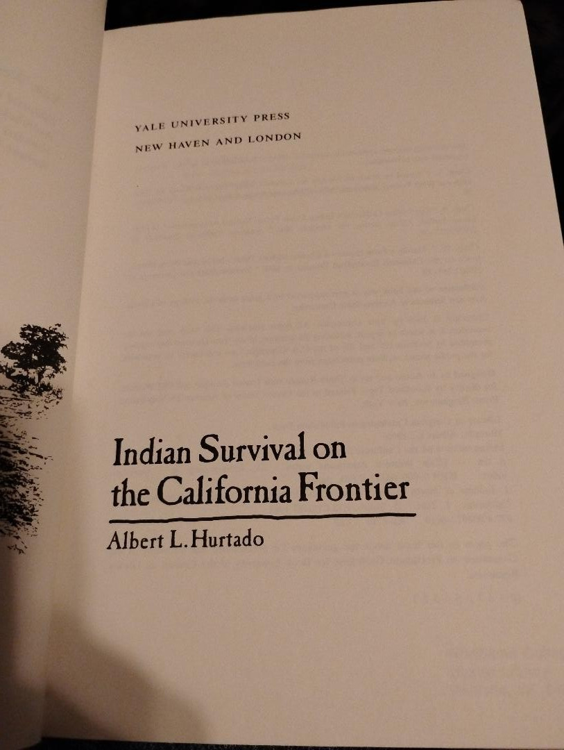 Indian Survival on the California Frontier Native American History
