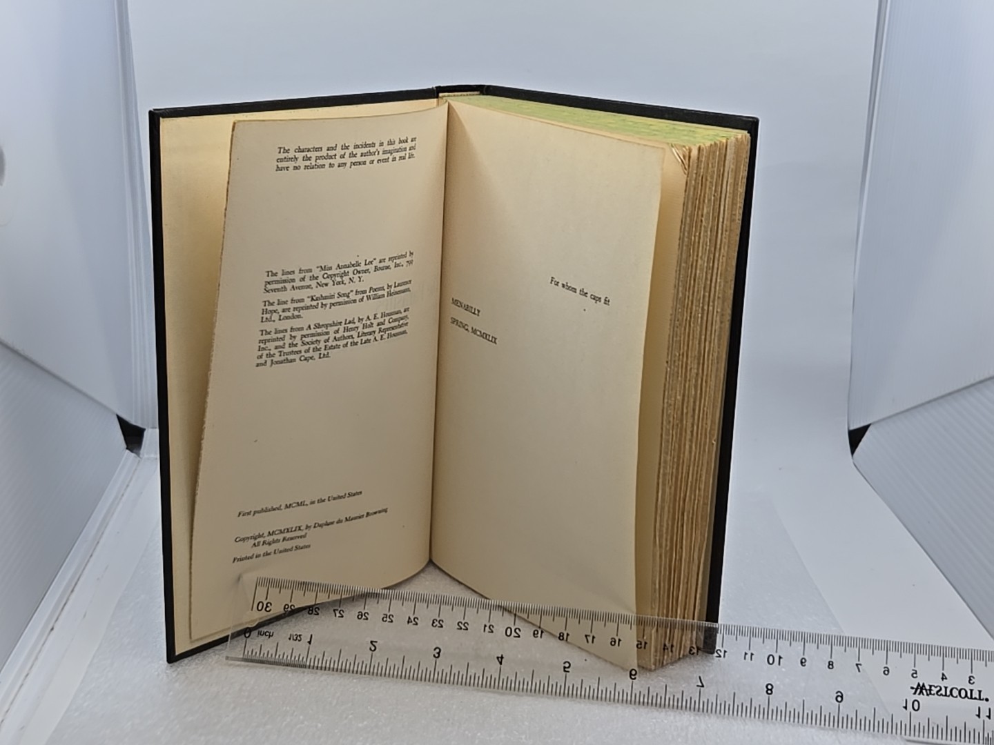 The Parasites by Daphne Du Maurier, 1949 roughcut Doubleday Edition