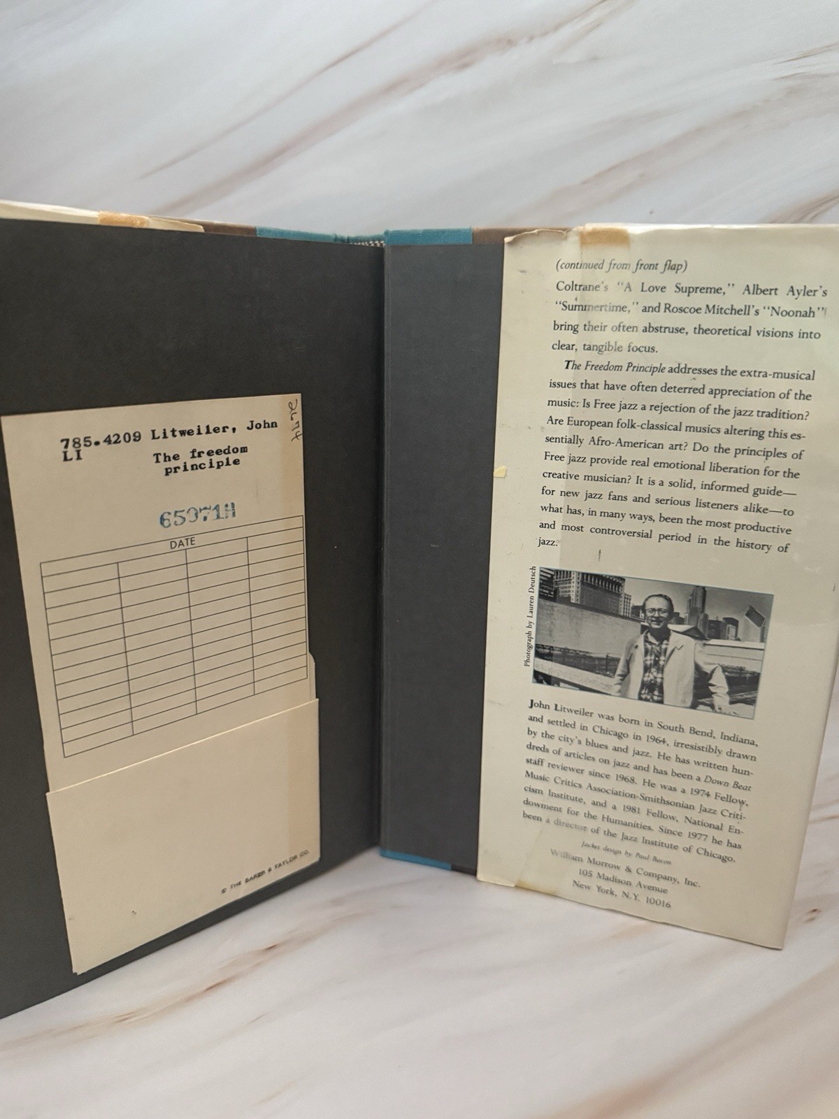 John Litweiler ~ THE FREEDOM PRINCIPLE Jazz After 1958 ~ 1st Edition ✅
