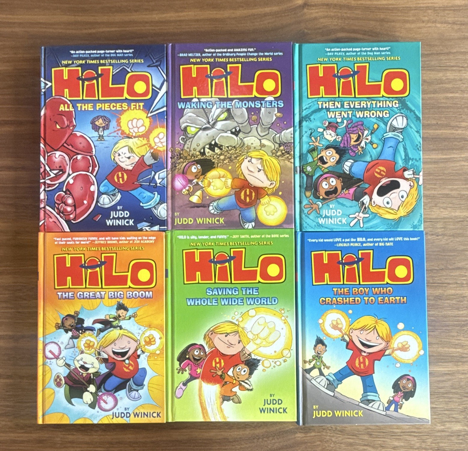 Hilo Hardcover Illustrated Graphic Novel Lot of 6 by Judd Winick