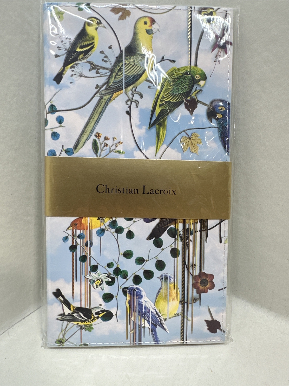 Christian Lacroix 4 3/4” X 8 1/4” Birds Sinfonia Blank Travel Journal-Pen Holder
