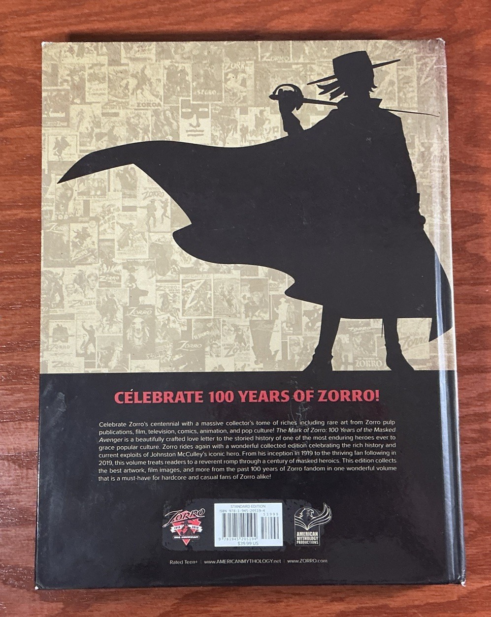 The Mark of Zorro 100 Years of the Masked Avenger HC Art Book