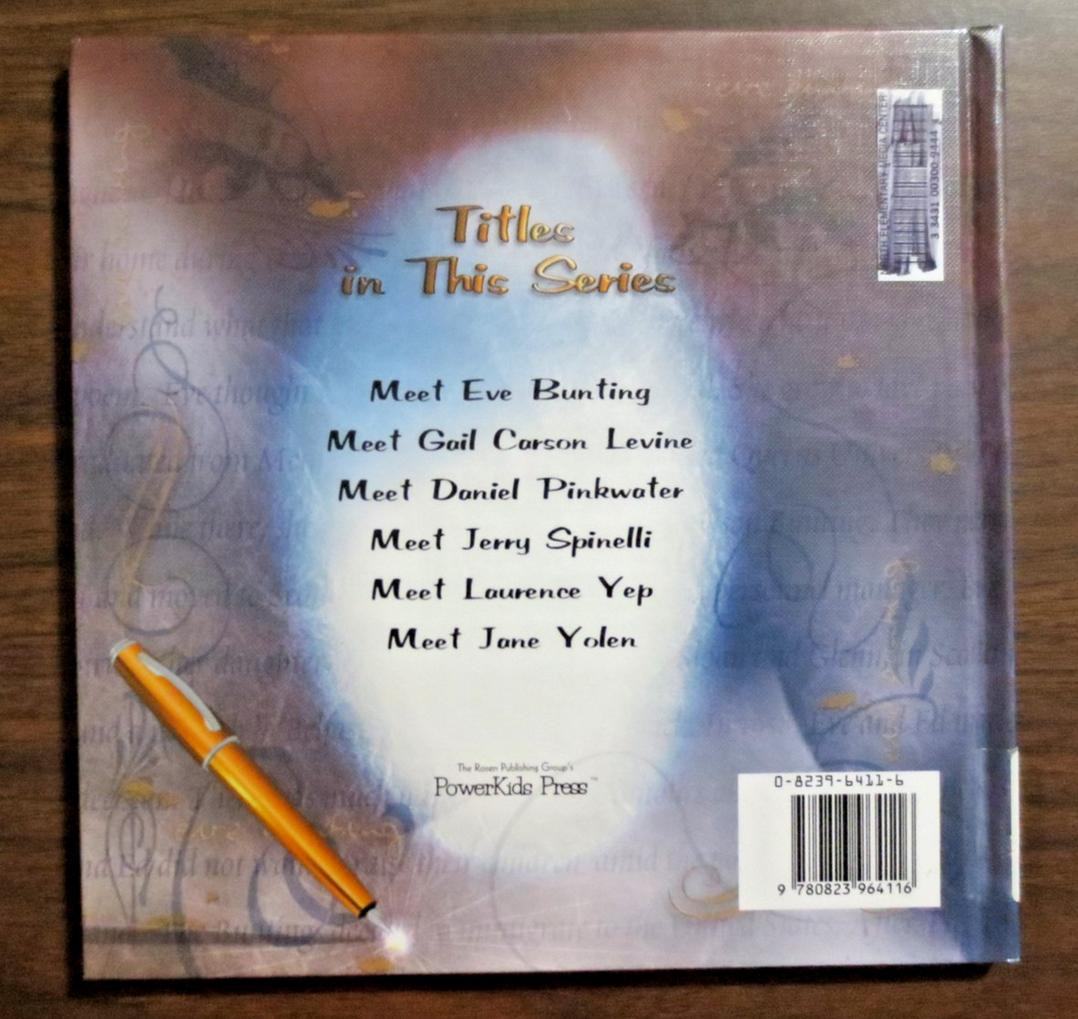 About the Author Meet EVE BUNTING By Alice B. McGinty Ex-Library Ed. Hardcover