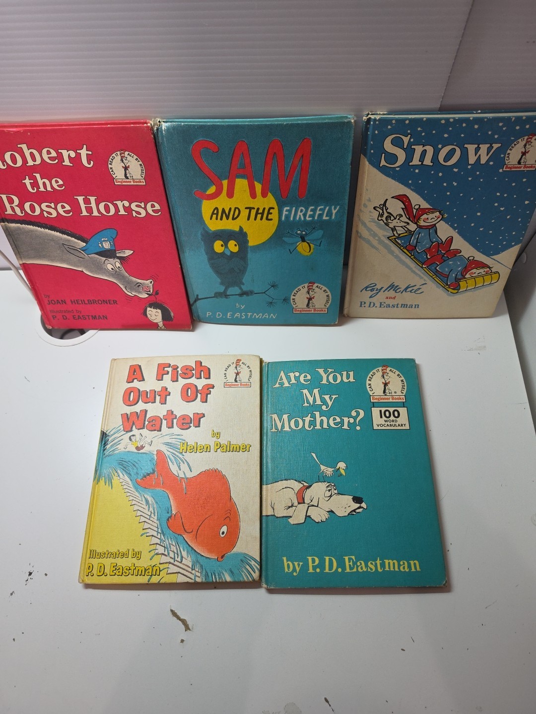 Vintage PD Eastman And Helen Palmer And Roy M Books Lot Of 5 Beginner Kids Book