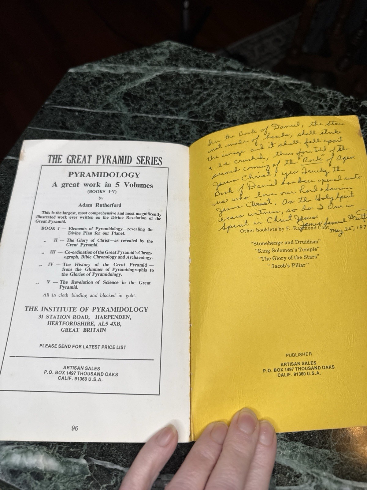 The Great Pyramid Decoded by Raymond Capt Introduction To Pyramidology Book 1978
