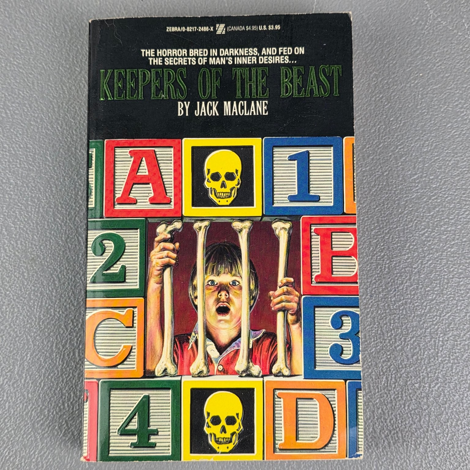 Keepers of the Beast Jack MacLane 1988 First Printing Horror Zebra Books