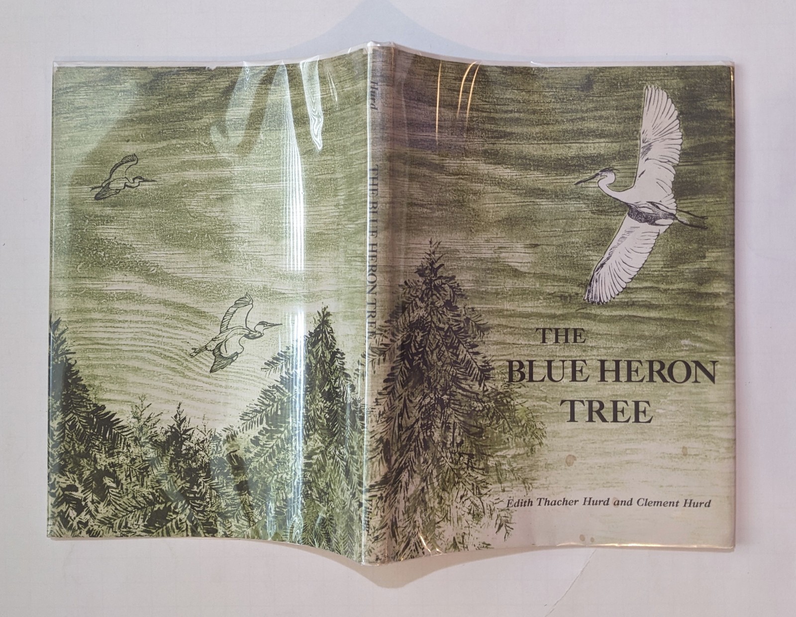 Edith & Clement Hurd The Blue Heron Tree hc/dj vintage children’s book