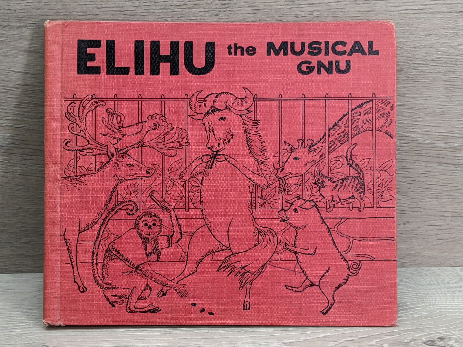 Elihu the Musical Gnu by Hannah Simons 1958 Hardcover Platt & Monk