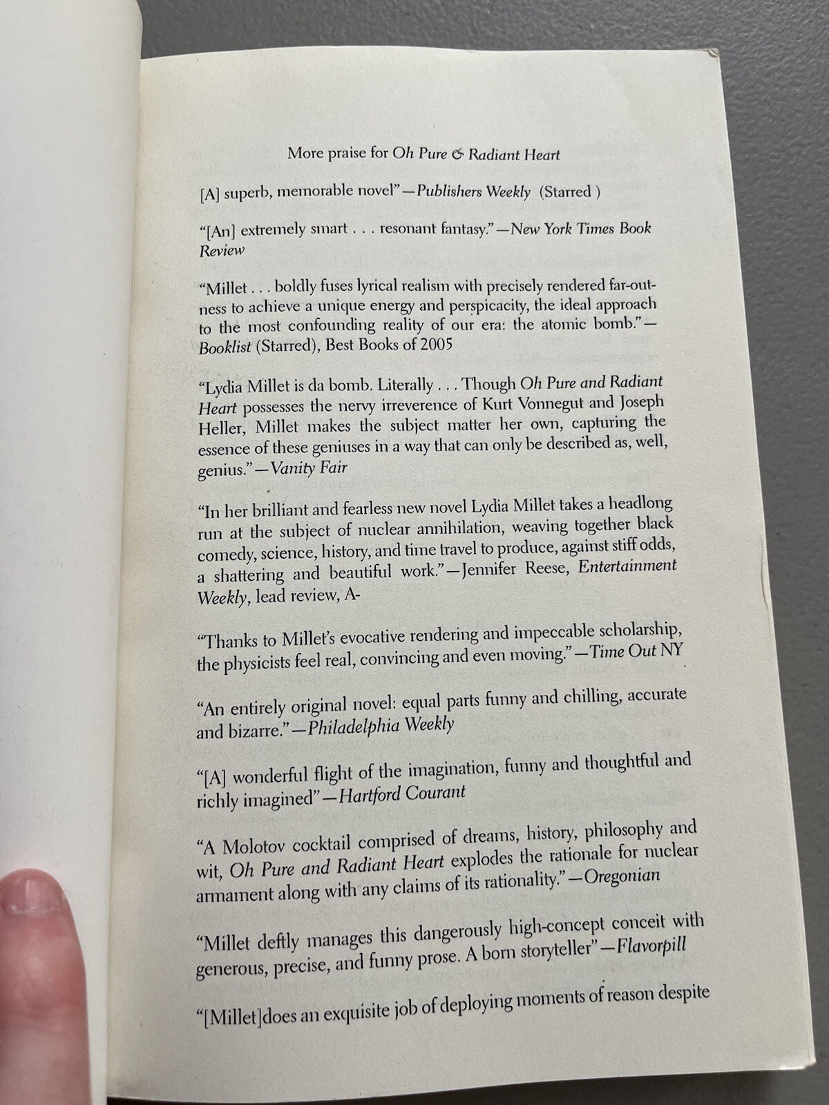 Lydia Millet ARC – Advance Reader Copy Galley Proof How The Dead Dream Paperback