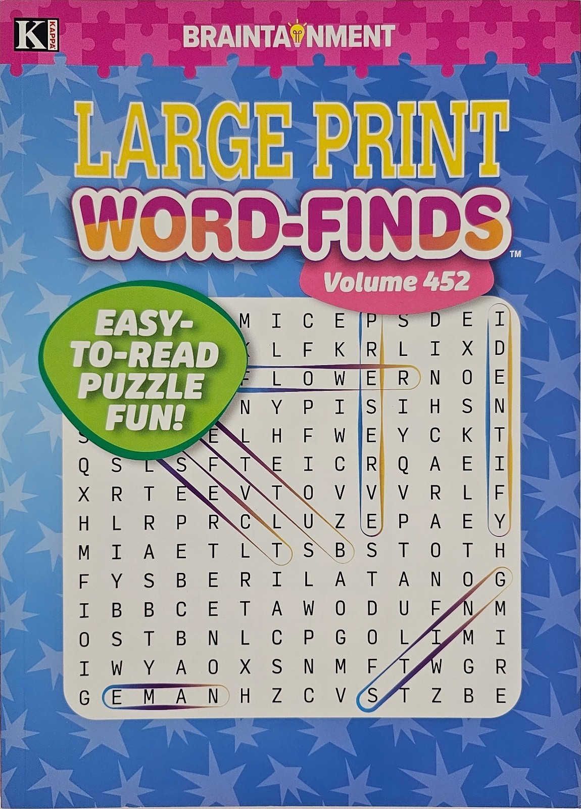 6 New Large Print Word-Finds Puzzle Books Kappa Games Vol #427-452~ Search,Hunt