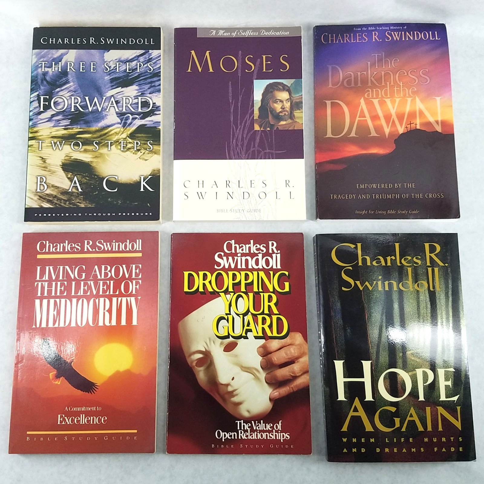 Charles R. Swindoll Lot of 6 Christian Softcovers – Titles in Description