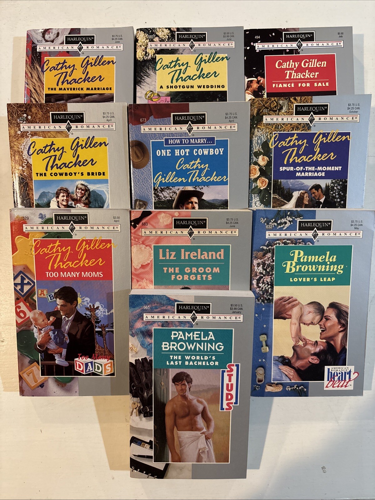 harlequin american romance lot (10) Vintage (I29)