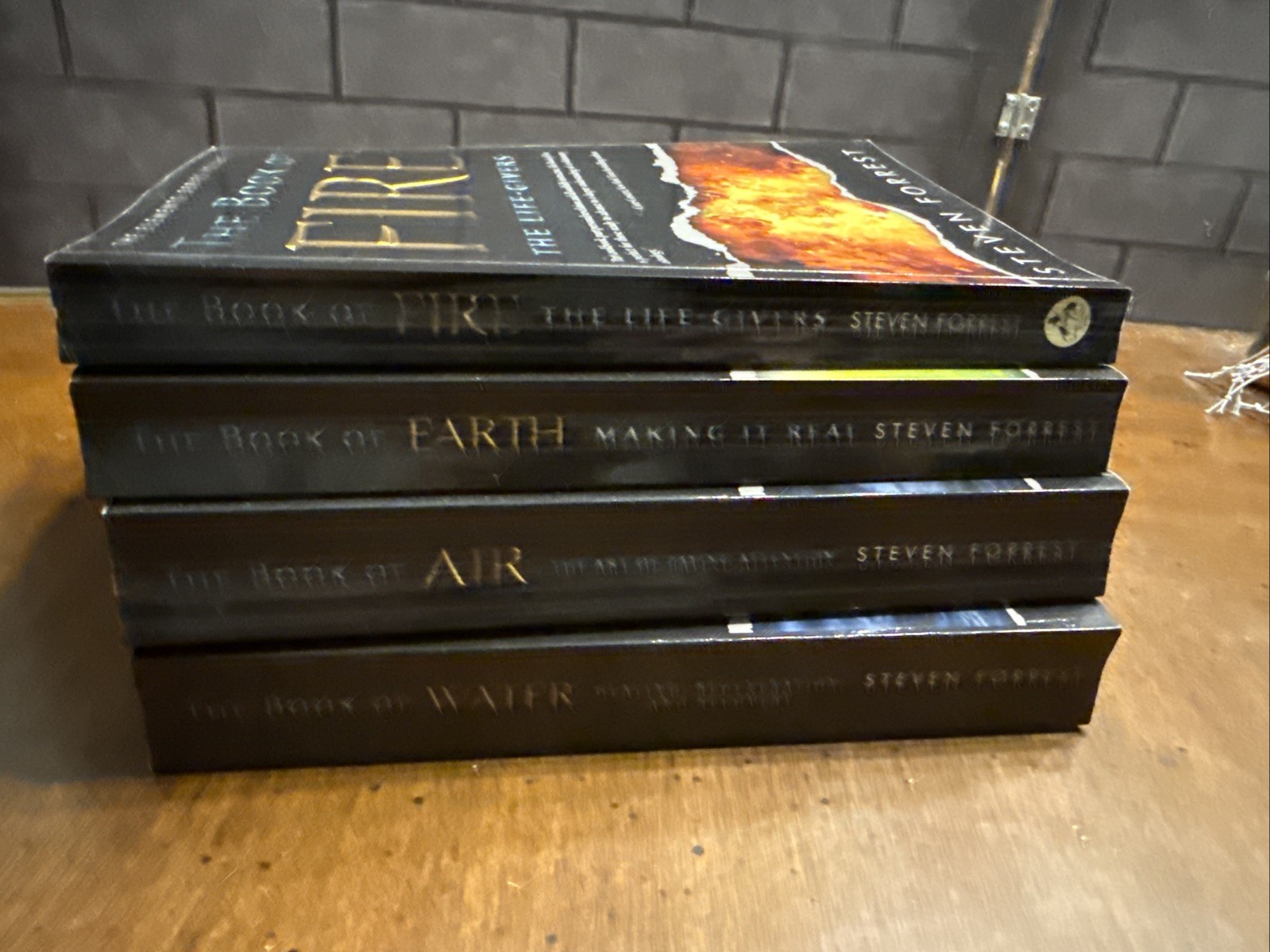 THE ELEMENTS SERIES by Steven Forrest~Vol. 1-4 Book of Fire, Earth, Air & Water