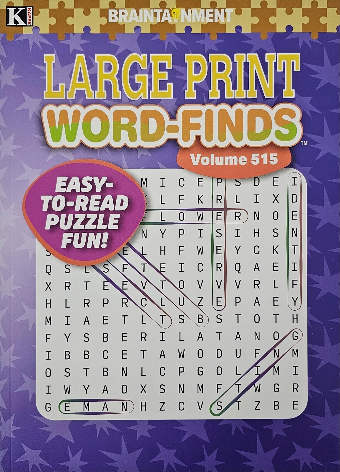 5 New Large Print Word-Finds Puzzle Books Kappa Games Vol #452-516~ Search,Hunt