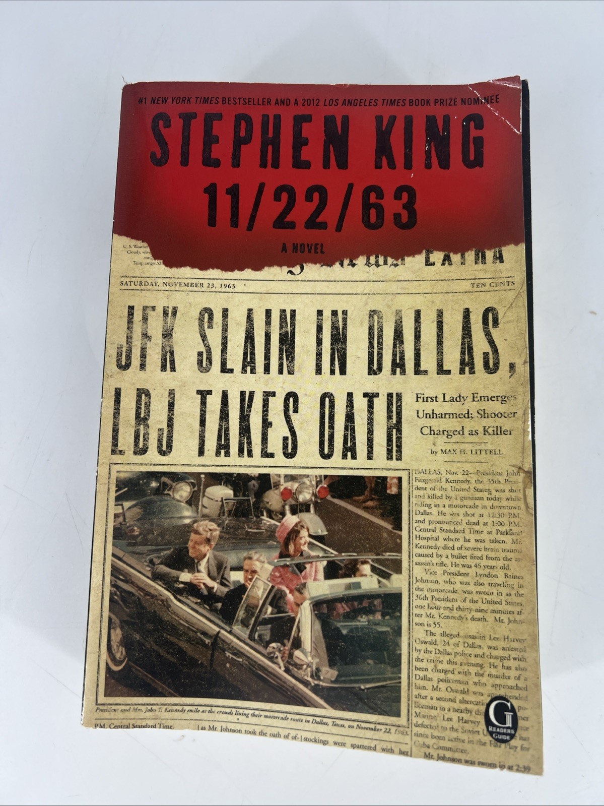 11/22/63 : A Novel by Stephen King (2012, Trade Paperback). Preowned