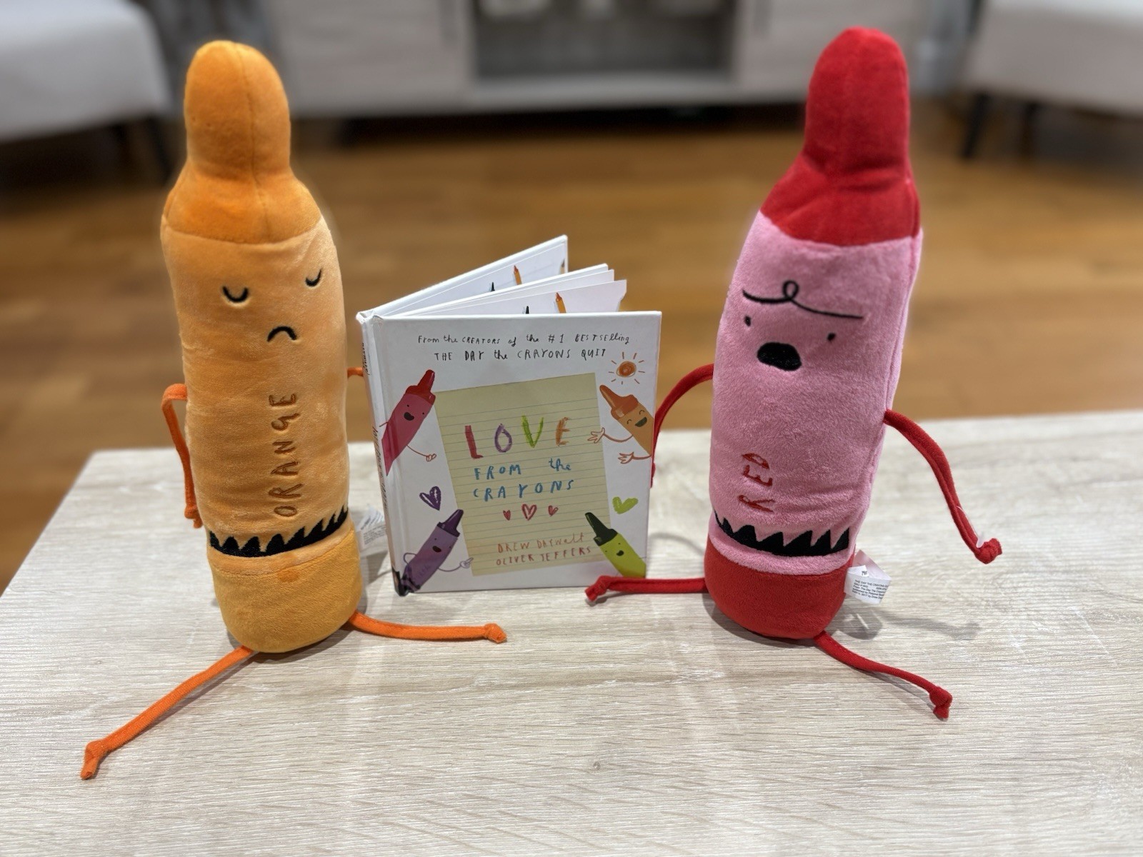 Book, Plushie,Kids Book, Plushies, Love From The Crayons Book , Crayons Plushies
