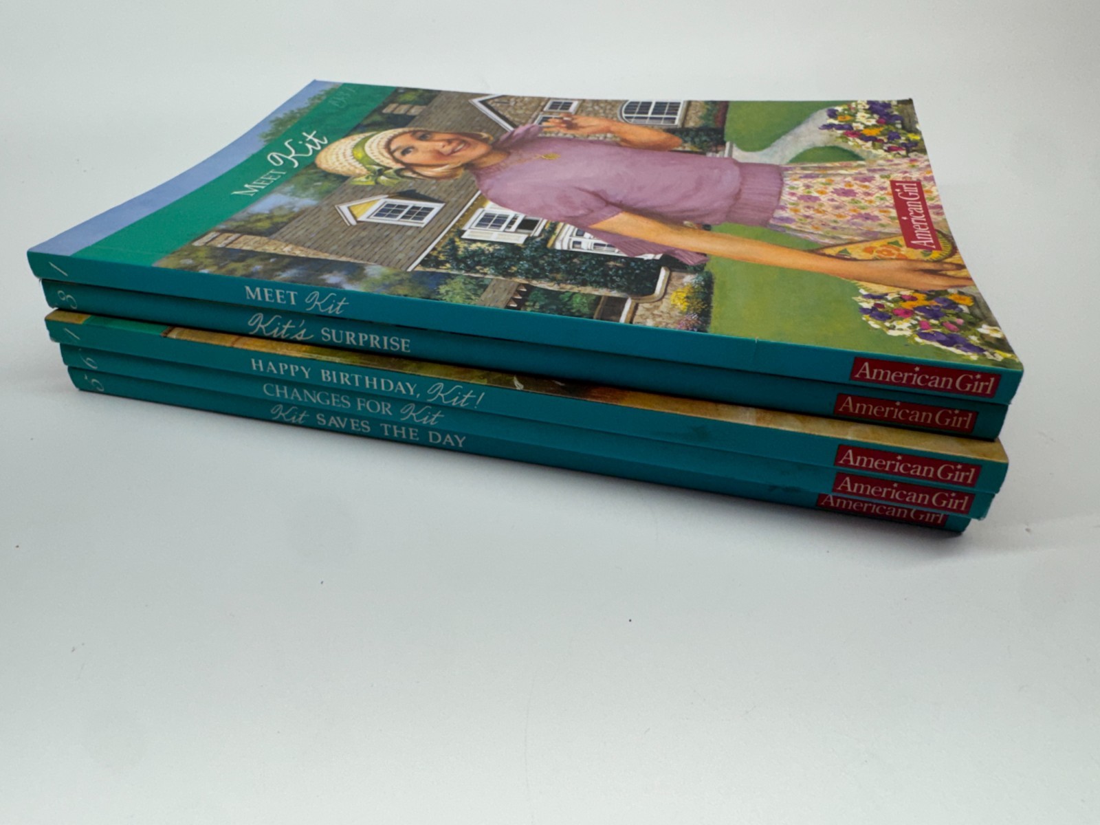 Kit An American Girl Paperback Book Set #1, 3-6 Missing Bk 2 EUC