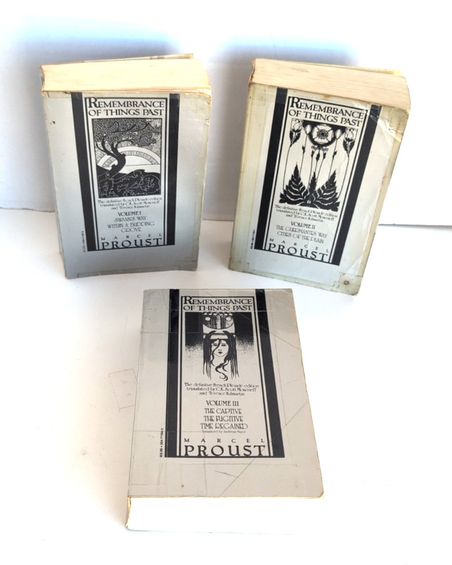 Remembrance of Things Past (Vol. 1-3) by Marcel Proust (1982, Paperback Set)