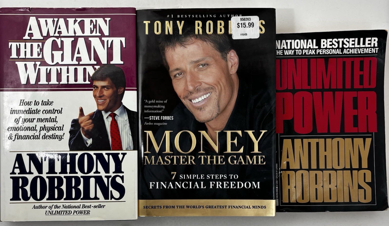 Tony Robbins Anthony Book Lot Unlimited Power Awaken the Giant Money Master Game