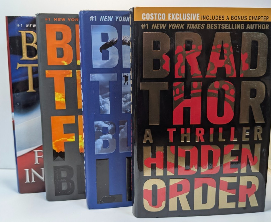 Brad Thor 4 Book Lot 1st Edition: Foreign Influence Full Black List Hidden Order
