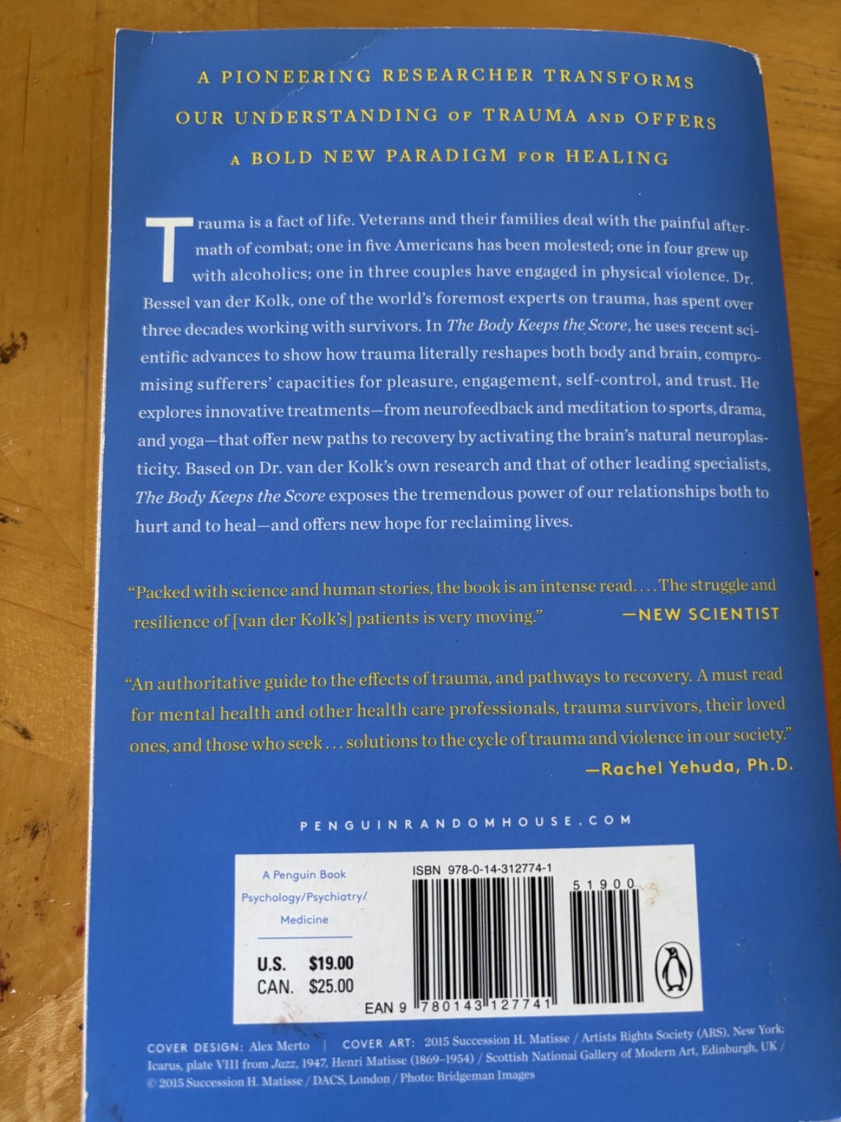 The Body Keeps the Score: Brain, Mind, and Body Healing of Trauma – Excellent