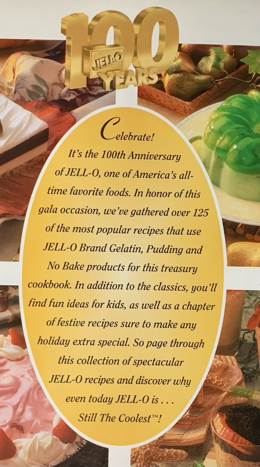 Celebrating 100 Years Of JELL-0 America’s Most Famous Dessert – 1997 Hardcover